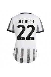 Juventus Angel Di Maria #22 Voetbaltruitje Thuis tenue Dames 2022-23 Korte Mouw